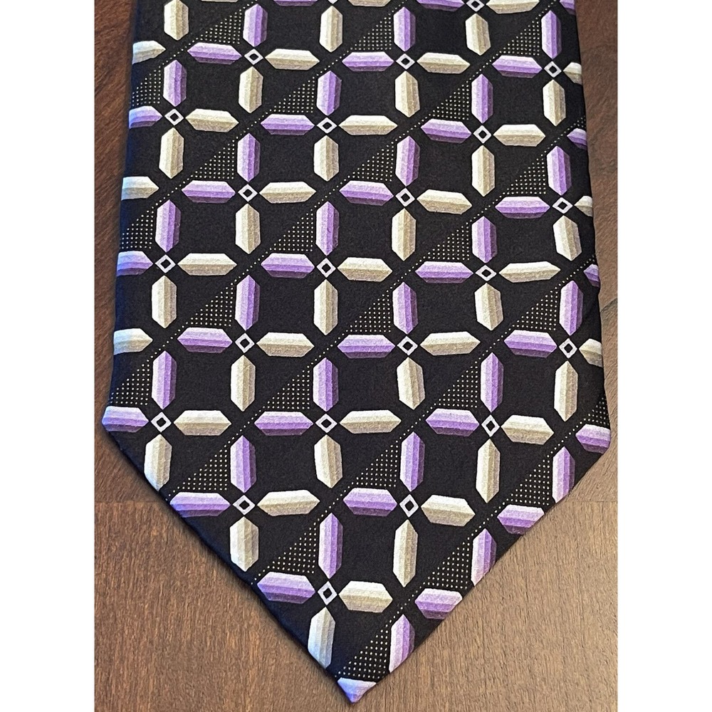 Knightsbridge Purple, Hand Made, 100% Silk, Men’s Neck Tie, Made In China